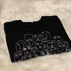 Abstract Face Cropped Tee